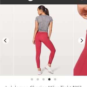 Lululemon CHASING MILES TIGHT *25"
COLOUR: PERSIAN RED
SIZE 4